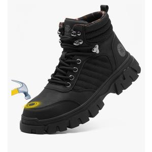 Waterproof Steel Toe Boots For Men-6 Inch Comfortable Mens Safety Work Boots Indestructible Steel Toe Shoes Lightweight Non Slip Puncture Resistant Industrial Construction Boot, Size 7