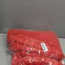 JOJUSIS Pack of 2 Faux Fur Plush Decorative Christmas Red Throw Pillow Covers Couch Cushion Case Soft Pillowcases (Red, 24 x 24-Inch)