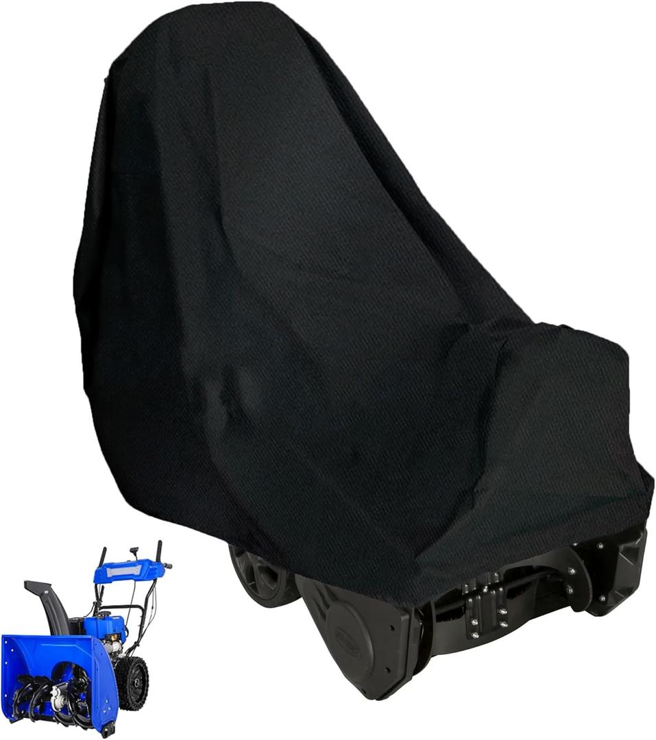 Snow Blower Cover Waterproof Outdoor 600D Heavy Duty Snow Blower Covers for Snowblower Protection, Fit for EGO, Honda, Ryobi, Cub Cadet, Ariens, Troy Bilt, Snow Joe, Toro and PowerSmart (Black)
