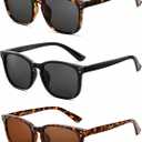 3 Pack Polarized Sunglasses for Women Classic Retro UV400 Protection