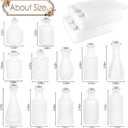 Matte White Glass Bud Vase Set of 12 Small Minimalist Vases for Easy Home Styling, Perfect for Windowsills, Bedrooms, Bathrooms, and Table Centerpiece Dcor