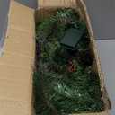 2PCS 9FT Christmas Cedar Garland Artificial Realistic Green Faux Real Touch Winter Pine Garland for Mantle Fireplace Wall Table Indoor Outdoor Decoraiton