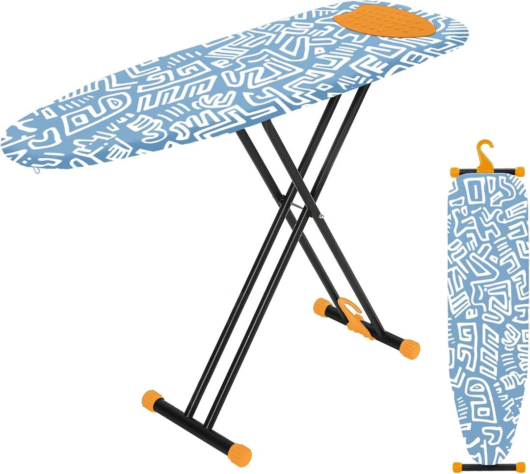 Large Full Size Ironing Board 54x14, RAINHOL Blue Iron Table