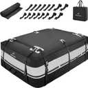 Maelstrom Rooftop Cargo Carrier,Car Roof Bag,15 Cubic Feet Waterproof Roof Rack Cargo Carrier,Tear Resistant Vehicle Cargo Carrier for Car with/Without Rack,Gray (BST01-MSRB01-15CFBKGY-1)