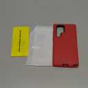 ONOLA Phone Case for Samsung Galaxy S22 Ultra Case with HD Screen Protector, Heavy Duty Shockproof & Dropproof 3-Layer Cover Phone Case for Galaxy S22 Ultra 6.8'',RedBlack