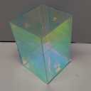 Tampon Holder for Bathroom Organizer, Rainbow Acrylic Storage Box with Lid - Vanity Makeup Organizer, Bathroom Storage for Cotton Balls, Pads, Hair Accessories, Bathroom Accessories for Girls Decor