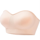 PRETTYWELL Strapless Bra for Women Comfort Non-Slip Seamless Padded Bandeau Bras Wireless Tube Top Bra with Multi-Way  L