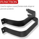 2PC Fuel Tank Straps Black Gas Tank Straps Gas Tank Strap Be Applicable Cadillac / Chevrolet / GMC Models