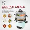 AROMA 6-Cup (Cooked) / 1.5Qt. Rice & Grain Cooker (ARC-743-1NGBL), Light Blue