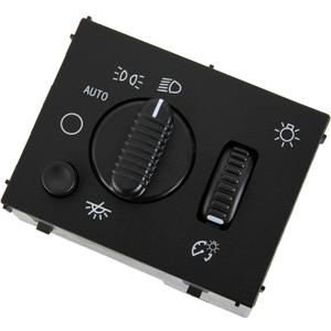 Headlight Switch Fits for 2003-2007 Chevy Silverado Suburban Tahoe Avalanche,for GMC Sierra Yukon,for Cadillac Escalade, Headlamp Dimmer Switch Greenish LED Light Replaces# D1595G,19381535