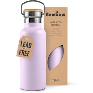 Bambaw Insulated 24oz Stainless Steel Water Bottle - Lavender Haze
