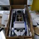 YELLOW JACKET Floor Jack 2.5 Ton Hydraulic Low Profile Aluminum and Steel Racing Car Jack with Fast Lifting Dual Pump, 5500 lbs Capacity (Blue)