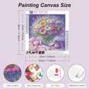 FHBUBPUP 5D Flower Diamond Painting Kits for Adults, Daisy Diamond Art Kits for Beginners, DIY Full Drill Round Diamond Dot Gem Art, Craft Gift Suitable for Home Wall Decoration 1212Inch