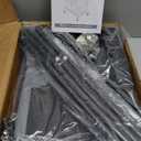 Tajsoon 2 Bag Laundry Sorter Cart, Laundry Hamper Sorter Basket with Heavy Duty Lockable Rolling Wheels for Clothes Storage, Black & Grey