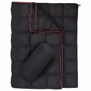 Wind Tour Ultralight Packable Camping Blanket, Water Repellent Compact Outdoor Blanket for Hiking, Backpacking, Travel, and Stadium Events (Black)