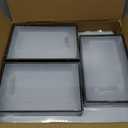 12 Pack XXX-Large Modular Clear Plastic Stackable Shoe Storage Organizer for Closet, Space Saving Versatile Sneaker Shoe Rack Containers Bins Holders, Portable Closet Organizers and Storage, Black