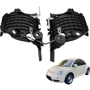Headlight Mounting Housing Bracket Left and Right Side Fit for VW Volkswagen Beetle 2-Door 2006 2007 2008 2009 2010, Replaces Part Number 1C0941053 1C0941054 1C0-941-054 1C0-941-053