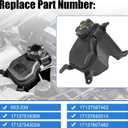 603-334 Engine Coolant Reservoir Tank With Cap Replacement For 118i 120i 125i 128i 130i 135i 323i 325i 328i 330i 335i, Replace 17137567462 17137607482