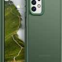 Rayboen for Samsung Galaxy A32 5G Case, Translucent Frosted Skin Feel Anti-Scratch Hard PC Back Soft Silicone Edge, Protective Shockproof Slim Fit Phone Cover for Samsung A32 5G, Matte Green