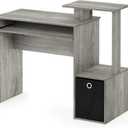 Furinno Econ Multipurpose Home Office Computer Writing Desk, French Oak Grey