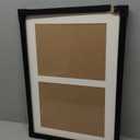 14x20 Double Sports Magazine Frame Display Two 8.5 x 11.25 or 8.25 x 11 Magazines with 2 Sizes Mat, or 14x20 Photos without Mat, Magazine Display Frame with Plexiglass for Wall Hanging, Black