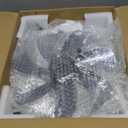 ZMISHIBO Low Profile Ceiling Fans with Lights and Remote, 20 Inch Flush Mount Ceiling Fan with Light, 3000K-6000K Dimmable Fandelier LED Fan Light, 6 Wind Speeds Black Ceiling Fans for Bedroom