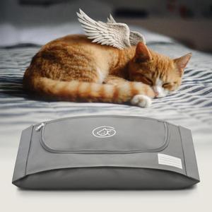 EUTHABAG Snuggle Bag Designed by a Veterinarian. 320 lb (Small). The Dignified Pet Cremation & Burial Bag for a Gentle Goodbye for Miniature Poodle, Dachshund, Shih Tzu, and Cats.See Dimension Chart.
