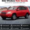 Canvcle RAV4 Rain Guards - Window Visors for Toyota RAV4 2006-2012, Outside-Mount Tape-On Side Window Wind Deflectors for RAV4 Accessories, Vent Visors Shades Rainproof Black 4PCS