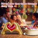 Gold Room Decor Heart Hand Sculpture,RGB Light,Bedroom Kitchen Table Bookshelf Decor, Anniversary Birthday Valentine Thanksgiving Christmas Gifts for Girl Girlfriend Women Mom (Merry Christmas)