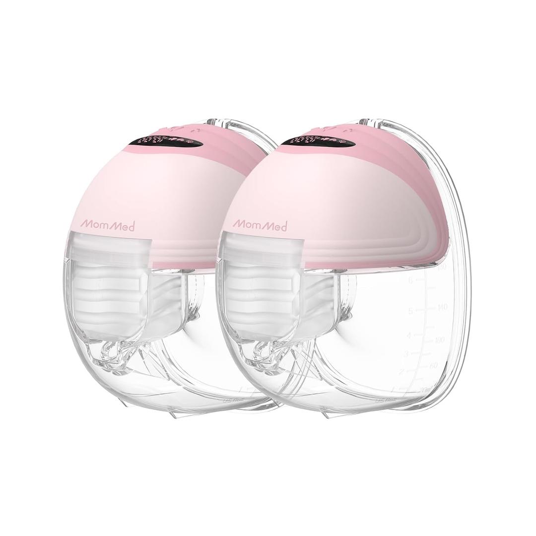 MomMed Wearable Breast Pump S21 - Leak-Proof Design, Hands-Free Double Portable Electric Breast Pump with 9 Levels - 24mm Shield