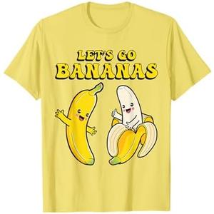 Kids Banana Funny Costume Let's Go Bananas Cute Boys Girls T-Shirt, Size: M