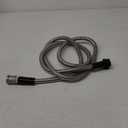 Yanwoo 304 Stainless Steel 8ft Garden Hose with Female to Male Brass Connector, 18mm Outer Diameter Flexible & Lightweight Heavy Duty Short Water Hose for Outdoor (8 Feet)