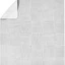 Lalo Splat Mat - Double-Sided Vegan Leather Wipeable Baby High Chair Mat, Modern Design - Perfect for Mealtime & Playtime, Easy to Clean - 47 x 47 Inches, Wickerwork Grey