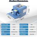 Heat Sealer Machine,Automatic Food Plastic Bag Heat Sealing Machine, Continuous Roller Sealer Temperature Control, Commercial Plastic Bag Sealer For Cookies,Small Shops,Home Kitchen