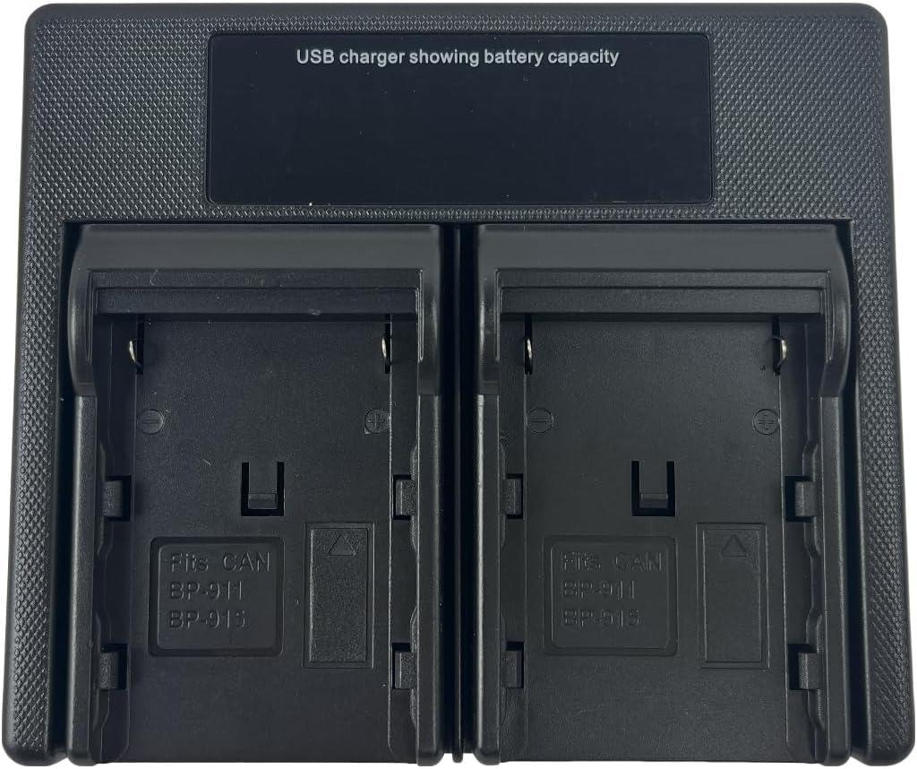 USB LED Dual Battery Charger for BP-911, 911, 914, 915, 945, 950, 950G, 955, 930, 935, 925, 970