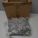 Small Ironing Board Cover 13"x43", RAINHOL Iron Board Replacement Cover and Pad, Thick Felt Padding, Scorch Resistant 100% Cotton, Heat Reflective, Elastic Edge, Grey