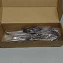 Amazon Basics Stainless Steel and Silicone Non-Stick Coated Whisk Set for Beating and Whisking, Dishwasher Safe, 8", 10", and 12", Pack of 3, Black