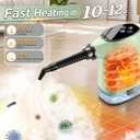 Handheld Steam Cleaner, Portable Steamer for Cleaning with 18PCS Accessories, 12s Fast Heating, Pressurized Steam Cleaner for Home, Kitchen, Bathroom, Car Detailing, Window, and Clothes, Green