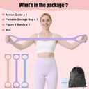 Figure 8 Resistance Bands, 8-Shaped Exercise Band for Women Arms Shoulder Back Legs Stretching Pilates Yoga