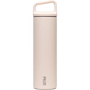MiiR Wide Mouth Water Bottle - 20oz Insulated Water Bottle in Stainless Steel with Double Wall Vacuum Insulation, Leakproof Design, Keeps Drinks Hot or Cold (Thousand Hills Pink)