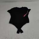 PUMIEY Women's Crew Neck Short Sleeve Thong Bodysuit Fashion T-shirt Tops Smoke Cloud Pro Collection S