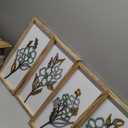 3D Wooden Framed Floral Wall Art 16 inch Ready-to-Hang Set Stylish Painting for Bathroom Living Room Kitchen Boho Botanical Farmhouse Decorations Gift Idea