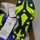 adidas Unisex-Kids Goletto IX Firm Ground/ Multi Ground Soccer, Lucid Blue/ Lucid Lemon/ Dark Blue, 9
