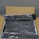 INGIORDAR Shoe Rack Organizer 5 Tier Long Metal Organizer Shelf with Industrial MDF Board and Layer Fabric for Entryway Closet Bedroom Living Room Garage, Black & Rustic Brown