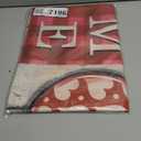 Welcome Decorative House Flag, Red Pink Plaid Stripe Polka Dot Farmhouse Garden Yard Outside Decorations, Anniversary Wedding Outdoor Large Home Decor Double Sided 28 x 40 (Mouse Valentines)