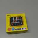 Rechargeable Tic Tac Toe Game Box with 5 Fun Brain Memory Games, Electronic Touchscreen Handheld Game, Portable Digital Puzzle Board Travel Toy, Gifts Choice for Kids and Adults (Green)