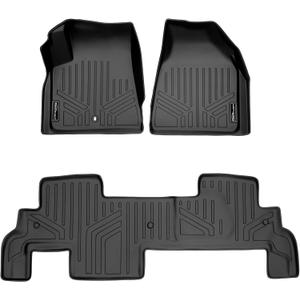 MAXLINER Custom Fit 2 Row Floor Mat Liner Set Compatible with 2008-2017 Buick Enclave