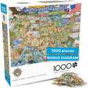 Buffalo Games - 1000 Piece Jigsaw Puzzle Carrie Wagner Colorful Country, Made in USA, Premium Recycled Board, Full-Color Poster