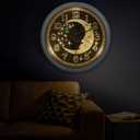 OCEST 13Inch Glow in The Dark Wall Clock, Silent Luminous Night Lighted up Wall Clock, Battery Operated for Bedroom, Bathroom, Living Room, Kitchen Kid Gift