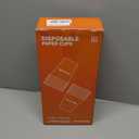 100 Count 8 oz Paper Cups, Disposable Coffee Cups 8 oz, White Hot/Cold Beverage Drinking Cups for Water Juice or Tea